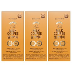 닥터리본 NEW 44커피 다이어트 밀크커피 당류 ZERO 혈당케어 체지방 감소 도움 그린커피빈 체지방 바나바잎추출물 HACCP 인증, 3개, 20개입, 10mg