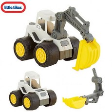 와이지통상 리틀타익스 리틀 더티디거 포크레인 옐로우 650550 트럭 중장비 작동완구, 본상품선택, 1개