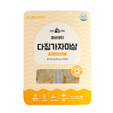 큐브데이 다짐생선 가자미살 순살 큐브 해산물 죽 토핑, 1개, 120g