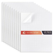 Frametory 자체 접착 폼 보드 40.6 x 50.8cm(16 x 20인치) - 10팩 화이트 마운팅 보드 스티커 뒷면 5mm(3/16인치) 두께의 포스터 보드 공