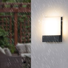 燭光燈飾 LED戶外防水壁燈 庭園庭院陽台露台裝飾壁燈, 燈具一組, 黑色鋁製