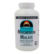 SOURCE NATURALS 蘋果酸鎂錠, 180顆, 1罐