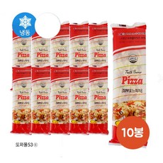 참부오느 모짜렐라치즈와 풍부한토핑이 가득 사각피자빵, 110g, 10개