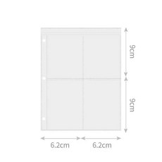 桃園出貨-a5卡冊四宮格愛豆專輯小卡收納冊緊湊活頁拍立得相冊3寸, 四宮格緊湊型內頁25頁+2張擋板