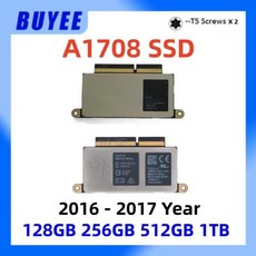 맥북 프로 13.3인치 A1708용 노트북 SSD 솔리드 스테이트 드라이브 128GB 256GB 1TB (2016년 후반2017년, 05 128GB 2016