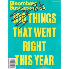 Bloomberg Businessweek USA Edition 2013년 12월23호~2014년1월5호 합본 (미국 블룸버그 비즈니스위크 세계적인 경제 분석 보도 주간 정보잡지), McGraw Hill Co.