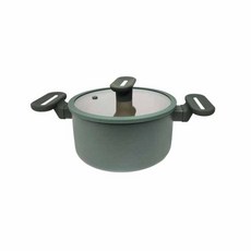 러브송 더그린 IH세라믹 코팅냄비 양수24cm 인덕션겸용, 그린계통, 1개, 24cm