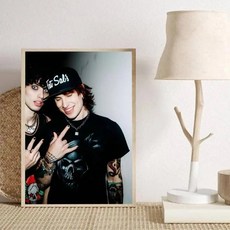 포스터 접착식 종이 인쇄 홈 거실 침실 입구 카페 아트, G. z6