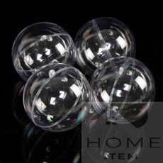 홈템방 투명 플라스틱 볼 4p 10cm 투명볼케이스