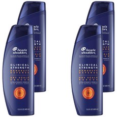 헤드앤숄더 클리니컬 스트렝스 댄드러프 디펜스 드라이 스칼프 레스큐 샴푸, 4개, 400ml