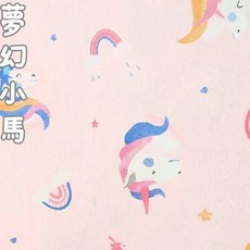 嬰兒3D透氣枕頭 台灣製 護頸幼童枕頭 寶寶成長枕 防溢奶頭型枕 可水洗, 純棉夢幻小馬+3D透氣嬰兒枕芯