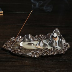 仿古高山流水倒流薰香爐 線香塔香佛具工藝品, 雲間擺件