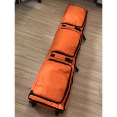 스노보드 데크 가방 엣지 스노우보드 캐리어 휠백, 1개, 검정 160cm