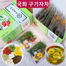 1+1국화 구기자차 중국 전통차 청심차 눈보호 간 영 양 전통차 천연 식물성 원재료 7종 첨가물 없음 눈보호 간영양 티백, 국화 구기자차 100g, 6박스, 1개입