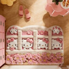 hellokitty헬로키티 3D 현관 욕실 카펫 규조토 발매트 러그, 1개, 1. A
