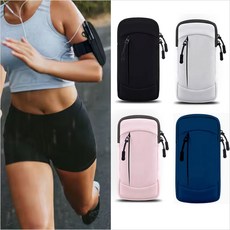 [RCM] 스마트폰 러닝 핸즈프리 스포츠 암밴드 - 핸드폰 팔밴드, 핑크, 1개