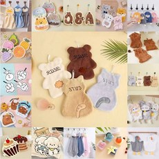 어린이집 유치원 준비물 캐릭터 고리수건 주방 핸드타올 극세사 손수건 행주, 1개, 06.포그미 인형 케이스 공룡