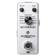 ISET 기타 이팩터 디스토션 오버드라이브 딜레이 코러스, 1개, PD-S