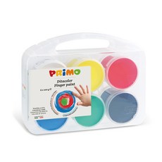 종이나라 프리모 핑거페인트 물감 6p, 600g, 6색