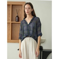 보니스팍스 믹스 컬러 체크 타이드 이너 셋트 셔츠 XP2BA016L0