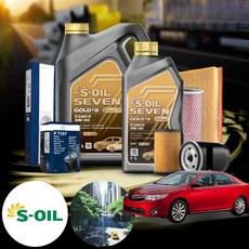 토요타 캠리 7세대 (12-17) 2.5 가솔린 세븐골드 5W30 엔진오일 필터세트 VIN