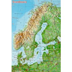 미니 입체지도 스칸디나비아, 독일지오릴리프