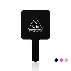 3CE 스퀘어 핸드 미러 미니, #블랙, 1개