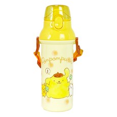 산리오 길이조절 스트랩 원터치 물통 폼폼푸린, 1개