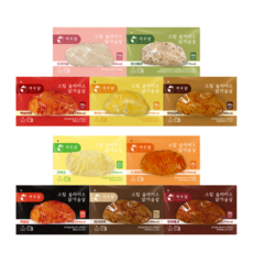 여우닭 스팀 슬라이스 닭가슴살 10종 혼합, 150g, 30팩
