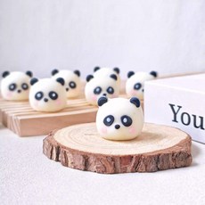 팬더 얼굴 초콜릿 케이크 디저트 귀여운 동물 데코 장식 8개입, 옵션 10