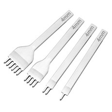 가죽공예 4종 치즐 4mm 치즐세트 가죽수공도구 세트, 1개