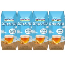 파스퇴르 유기농 보리차, 125ml, 4개
