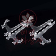 접시 받침대 사진받침 플라스틱 삼각받침대 설거지 접시거치대, 소 4P