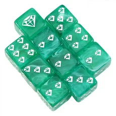 10pcs D6 주사위 세트 독특한 잎/꽃/연인 심장/다이아몬드 패턴 파티 엔터테인먼트, 09 09