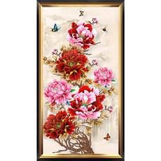 히여 보석 십자수 DIY 패키지 3D 90여종 도안 소형 중형 대형 시리즈, 53. 부귀 모란 HY-039, 1세트