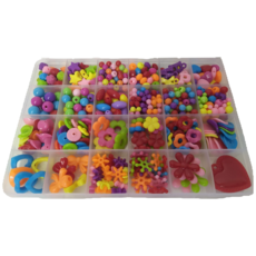 兒童串珠玩具 24格 DIY手工串珠手鍊 項鍊, 糖果芬芳, 1個