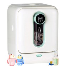 아이쿠이어 젖병 세척기 및 살균기 건조기 131-167 F 고온 살균기 청소용 3.2L 물탱크, Beige
