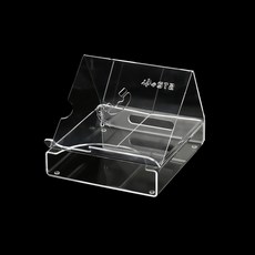 사무실 전화기 거치대 선반 흰색 정리 도자기, 무색 투명