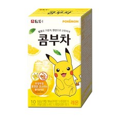 담터 콤부차 레몬/자몽/샤인머스캣/망고리치 10T 포캣몬 코스터 1개 랜덤증정, 레몬10T, 50g, 10개입