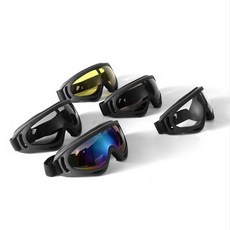 라이더 바이크 방풍 스노우보드고글 스키고글 안경, 브라운