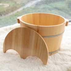 가정용 향기로운 히노끼 소나무 목욕 반신욕 대야 사우나, 소나무 21CM 뚜껑 포함 나무통, 기본 모델명/품번
