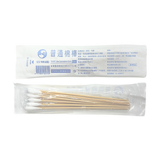 鈺弘 口腔棉棒/沖洗棉棒/普通棉棒/壓舌板/口腔清潔棒(含牙粉/不含牙粉)【滅菌】, 1個, 普通棉棒, (10支入)