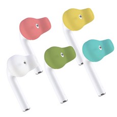 ACOUS 퓨어리스트 이어버드 에어팟 이어팟 실리콘 커버 이어스킨즈, 라이트 블루, 1개