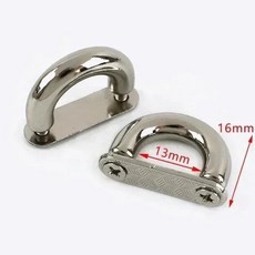 금속 브릿지 백 스트랩 링 후크 핸드백 사이드 클립 핸들 연결 나사 걸쇠 재봉, 3. 10Pcs, A. KY551-Silver-13mm