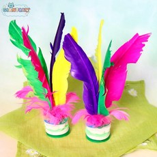 제기차기 4색 깃털 제기 학교 운동회 어린이 민속놀이 전통 선물 자이언트캣