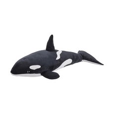 이케아 IKEA 바닷속 동물 인형모음/거북이/범고래/돌고래/우영우/애착인형/봉제인형/쿠션/바디필로우/장난감/아기인형/선물용/유아완구, 범고래 블랙/화이트, 1개