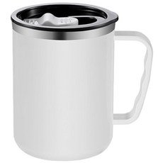 304不鏽鋼咖啡隨行杯 密封防燙 保溫杯 吸管杯 環保杯, 白色, 1個, 500ml