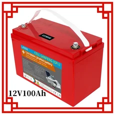 12V 100Ah LiFePO4 배터리 팩 전기 해양 선외 추진 모터 태양광 시스템용 리튬 철 인산염