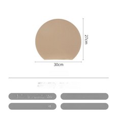 NOVA 스미노도마 논슬립 이하라기판 소프트 캠핑 일본, 과일용 브라운 소형 30x27x0.6cm, 기본 색상