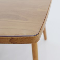 커버컴퍼니 프리미엄 항균 투명매트 식탁 책상, 투명, 60cmX80cm, 1개